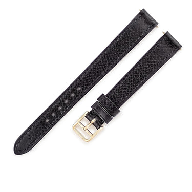 エルメス HERMES 純正 レザーバンド ブラック クロコダイル GP 腕時計パーツ 未使用 替え スペア 交換 ベルト 12mm クロコダイル ブラック 尾錠 バネ棒
