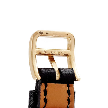 エルメス HERMES 純正 レザーバンド ブラック クロコダイル GP 腕時計パーツ 未使用 替え スペア 交換 ベルト 12mm クロコダイル ブラック 尾錠 バネ棒