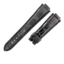ハリーウィンストン Harry Winston 純正 プルミエール用 クロコバンド ブラック クロコダイル 腕時計パーツ 替え スペア 交換 ベルト 20mm ブラック 黒 バネ棒付き