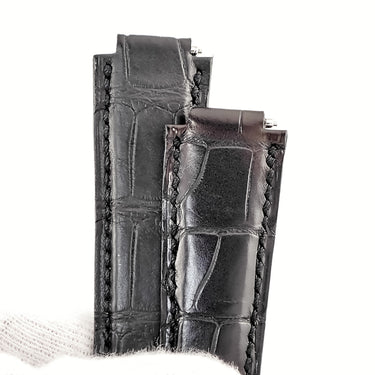 ハリーウィンストン Harry Winston 純正 プルミエール用 クロコバンド ブラック クロコダイル 腕時計パーツ 替え スペア 交換 ベルト 20mm ブラック 黒 バネ棒付き