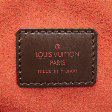 ルイヴィトン LOUIS VUITTON サリア オリゾンタル N51282 ダミエエベヌ ダミエキャンバス ハンドバッグ ゴールド金具 茶 ボストン
