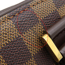 ルイヴィトン LOUIS VUITTON サリア オリゾンタル N51282 ダミエエベヌ ダミエキャンバス ハンドバッグ ゴールド金具 茶 ボストン