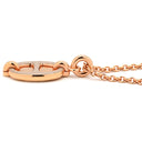 エルメス HERMES ミニマイヨン PM ペンダント マロングラッセ GP エナメル ネックレス ローズゴールド金具 PG金具 シェーヌダンクルモチーフ 新品 未使用