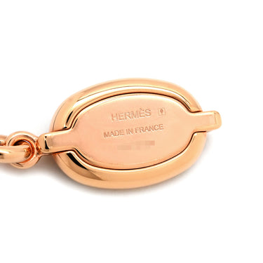 エルメス HERMES ミニマイヨン PM ペンダント マロングラッセ GP エナメル ネックレス ローズゴールド金具 PG金具 シェーヌダンクルモチーフ 新品 未使用