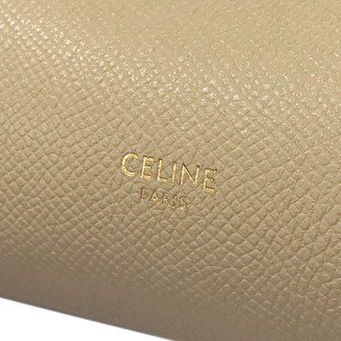 セリーヌ CELINE ベルトバッグ マイクロ ベージュ レザー 2WAYバッグ ゴールド金具 ハンドバッグ ショルダーバッグ