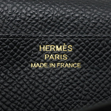 エルメス HERMES ベアンスフレ ブラック ヴォーエプソン 長財布 ゴールド金具 黒 2024年製