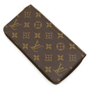 ルイヴィトン LOUIS VUITTON ジッピー ウォレット M41895 フューシャ モノグラムキャンバス 長財布 ゴールド金具 茶 赤紫 ラウンドファスナー