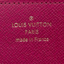 ルイヴィトン LOUIS VUITTON ジッピー ウォレット M41895 フューシャ モノグラムキャンバス 長財布 ゴールド金具 茶 赤紫 ラウンドファスナー