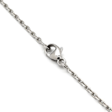 エルメス HERMES ポップアッシュ ペンダント ブラック×シルバー メタル ラッカー ネックレス 黒 Hモチーフ POP H SV金具