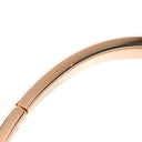 エルメス HERMES ミニクリック PM シェーヌダンクル マロングラッセ×ローズゴールド GP エナメル バングル ピンクゴールド金具 バングル