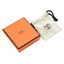 エルメス HERMES ポップアッシュ Hピアス ミニ ホワイトXシルバー メタル エナメル ピアス H型 白