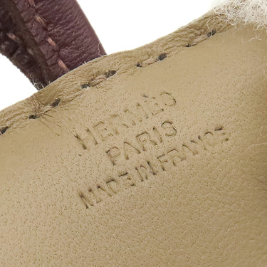 エルメス HERMES バディ ベージュマルファ×テール ムートン アニョーミロ バッグチャーム 新品 未使用 茶 2025年製