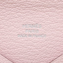 エルメス HERMES カルヴィ ローズダーリン シェーブル カードケース シルバー金具 新品 未使用 二つ折り 2025年製