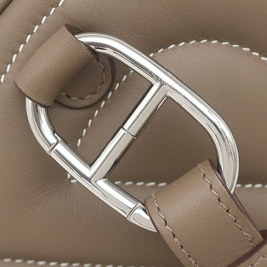 エルメス HERMES インザループ ベルトバッグ エトゥープ スイフト ボディバッグ シルバー金具 グレージュ ショルダー ウエストバッグ