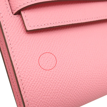 エルメス HERMES ケリーウォレット ロング トゥーゴー ローズコンフェッティ ヴォーエプソン 長財布 シルバー金具 ピンク 2025年製