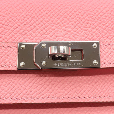 エルメス HERMES ケリーウォレット ロング トゥーゴー ローズコンフェッティ ヴォーエプソン 長財布 シルバー金具 ピンク 2025年製