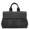エルメス HERMES ヴァルパライソ PM ブラック トワルシェブロン スイフト ハンドバッグ シルバー金具 黒