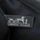 エルメス HERMES ヴァルパライソ PM ブラック トワルシェブロン スイフト ハンドバッグ シルバー金具 黒