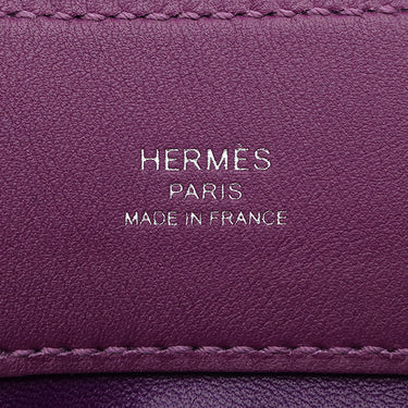 エルメス HERMES サックアリーヌ ミニ アネモネ ヴォースイフト ショルダーバッグ シルバー金具 紫