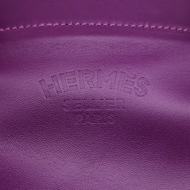 エルメス HERMES サックアリーヌ ミニ アネモネ ヴォースイフト ショルダーバッグ シルバー金具 紫