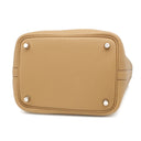 エルメス HERMES ピコタンロック 18 PM ビスキュイ トリヨンクレマンス ハンドバッグ シルバー金具 新品 未使用 薄茶 2025年製