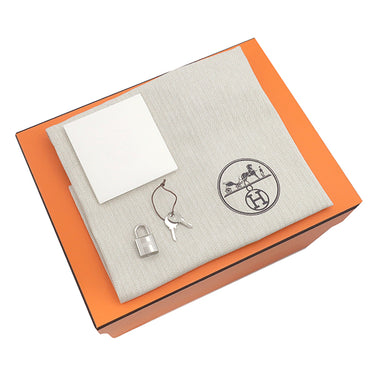 エルメス HERMES ピコタンロック 18 PM エクラ ゴールド×ナタ トリヨンクレマンス ハンドバッグ シルバー金具 未使用 茶 アイボリー 2025年製