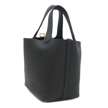 エルメス HERMES ピコタンロック 18 PM ブラック トリヨンクレマンス ハンドバッグ ゴールド金具 新品 未使用 黒 2025年製