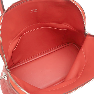 エルメス HERMES ボリード 31 ルージュピヴォワンヌ トリヨンクレマンス 2WAYバッグ シルバー金具 赤 ハンドバッグ ショルダー