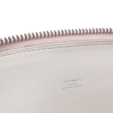 エルメス HERMES ボリード1923 25 ヴェルソ モーヴペール×ニューホワイト ヴォーエプソン 2WAYバッグ シルバー金具 ピンク 白 2024年製