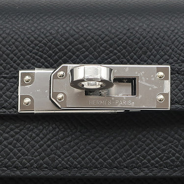 エルメス HERMES ケリー25 外縫い ブラック ヴォーエプソン 2WAYバッグ シルバー金具 新品 未使用 黒 2025年製