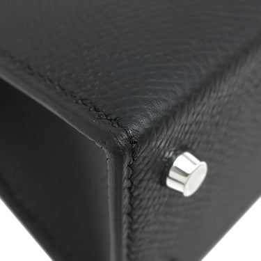 エルメス HERMES ミニケリードゥ 外縫い ブラック ヴォーエプソン 2WAYバッグ シルバー金具 新品 未使用 黒 ショルダー 2026年製
