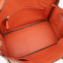 エルメス HERMES バーキン 25 カプシーヌ トゴ ハンドバッグ シルバー金具 赤