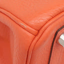 エルメス HERMES バーキン 25 カプシーヌ トゴ ハンドバッグ シルバー金具 赤
