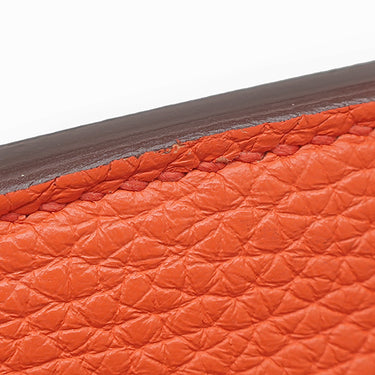 エルメス HERMES バーキン 25 カプシーヌ トゴ ハンドバッグ シルバー金具 赤