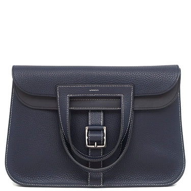 エルメス HERMES アルザン 31 ブルーニュイ トリヨンクレマンス 2WAYバッグ シルバー金具 紺 ハンドバッグ ショルダー