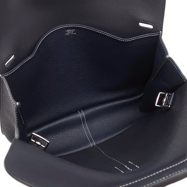 エルメス HERMES アルザン 31 ブルーニュイ トリヨンクレマンス 2WAYバッグ シルバー金具 紺 ハンドバッグ ショルダー