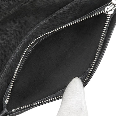 ルイヴィトン LOUIS VUITTON ポルトフォイユ ブラザ M30501 ブラック タイガ 長財布 シルバー金具 黒 二つ折り