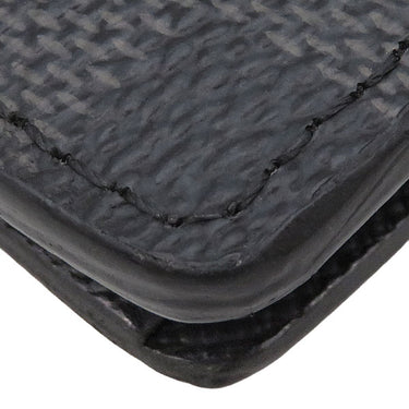 ルイヴィトン LOUIS VUITTON ポルトフォイユ ブラザ N62665 ダミエグラフィット ダミエグラフィットキャンバス 長財布 シルバー金具 黒 グレー 小銭入れ