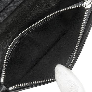 ルイヴィトン LOUIS VUITTON ポルトフォイユ ブラザ N62665 ダミエグラフィット ダミエグラフィットキャンバス 長財布 シルバー金具 黒 グレー 小銭入れ