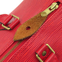 ルイヴィトン LOUIS VUITTON スピーディ 25 M43017 カスティリアンレッド エピレザー ハンドバッグ ゴールド金具 赤 ボストン 鍵 パドロック欠品