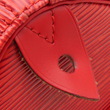ルイヴィトン LOUIS VUITTON スピーディ 25 M43017 カスティリアンレッド エピレザー ハンドバッグ ゴールド金具 赤 ボストン 鍵 パドロック欠品