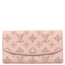 ルイヴィトン LOUIS VUITTON ポルトフォイユ イリス M60145 マグノリア モノグラムマヒナ 長財布 シルバー金具 二つ折り イニシャル刻印入り