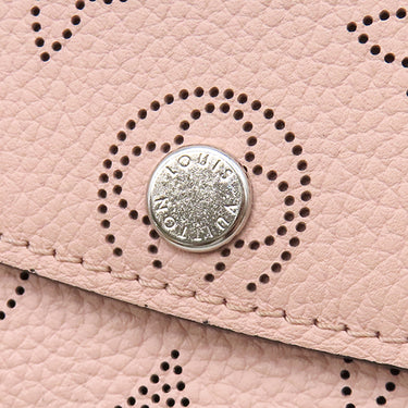 ルイヴィトン LOUIS VUITTON ポルトフォイユ イリス M60145 マグノリア モノグラムマヒナ 長財布 シルバー金具 二つ折り イニシャル刻印入り