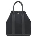 エルメス HERMES ガーデンファイル PM ブラック ネゴンダ トワルミリタリー 2WAYバッグ シルバー金具 黒 ハンドバッグ ショルダー トワルミリテール