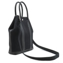 エルメス HERMES ガーデンファイル PM ブラック ネゴンダ トワルミリタリー 2WAYバッグ シルバー金具 黒 ハンドバッグ ショルダー トワルミリテール
