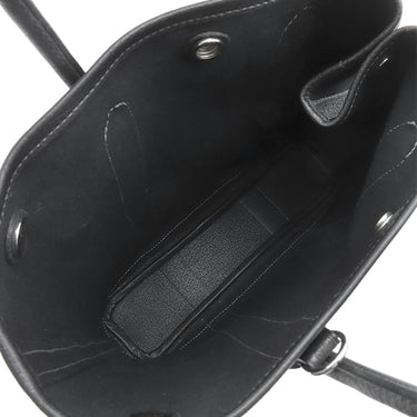 エルメス HERMES ガーデンファイル PM ブラック ネゴンダ トワルミリタリー 2WAYバッグ シルバー金具 黒 ハンドバッグ ショルダー トワルミリテール