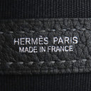 エルメス HERMES ガーデンファイル PM ブラック ネゴンダ トワルミリタリー 2WAYバッグ シルバー金具 黒 ハンドバッグ ショルダー トワルミリテール