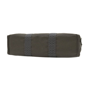 エルメス HERMES エールライントート MM グレー キャンバス トートバッグ シルバー金具 鍵・カデナ欠品