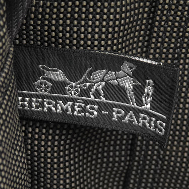 エルメス HERMES エールライントート MM グレー キャンバス トートバッグ シルバー金具 鍵・カデナ欠品