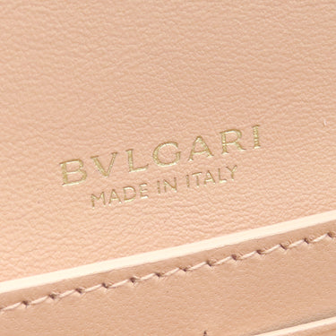 ブルガリ BVLGARI インフィニートゥム ロゴ 293151 シェルクォーツピンク レザー 長財布 ゴールド金具